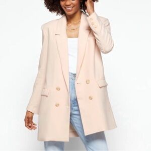 NWOT BB Dakota Steve Madden  Cream/Blush Long Blazer